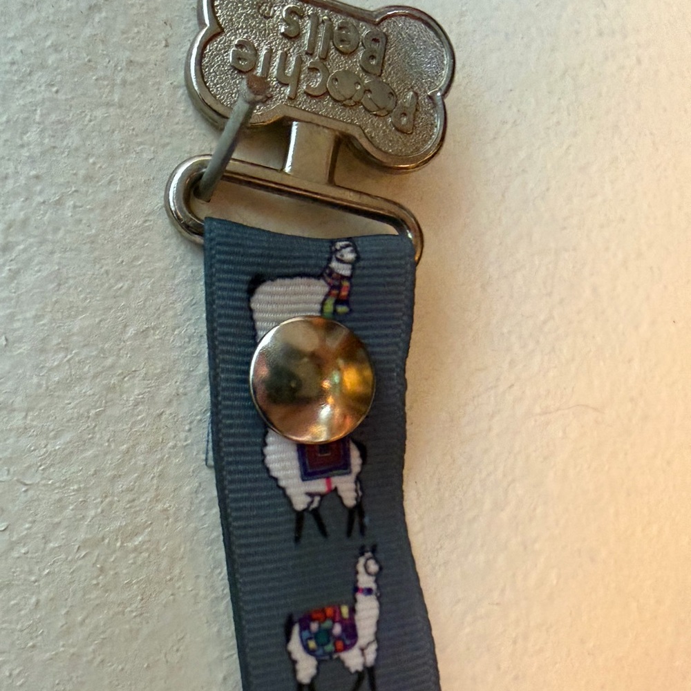 Poochie Bells in llama print. Never used!